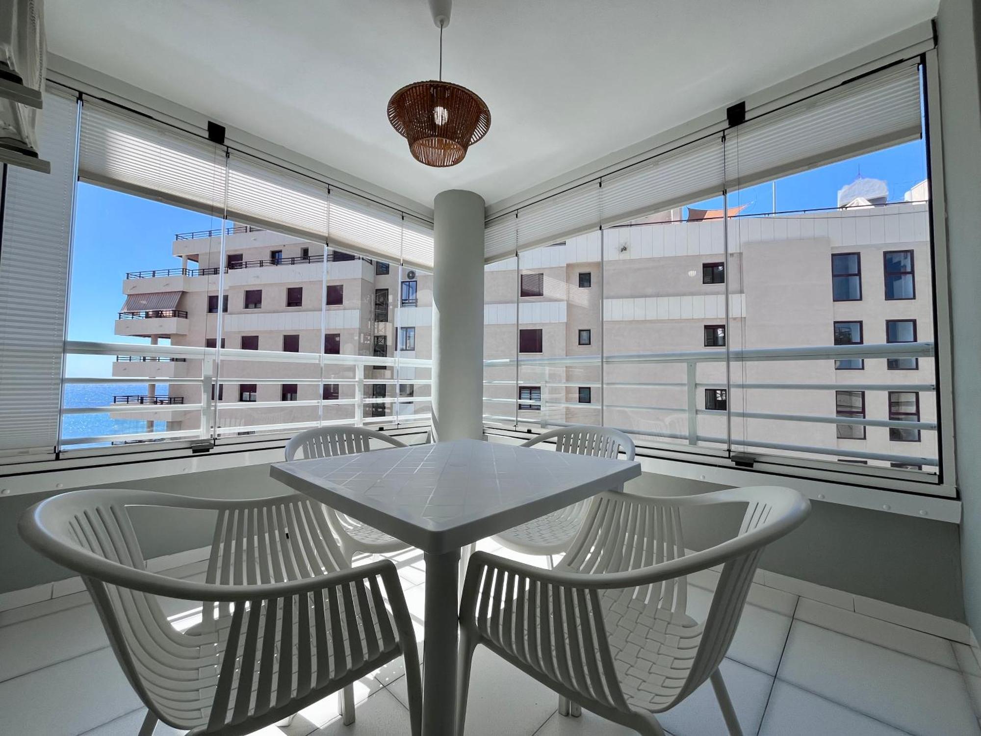 Modern Apartment On The Beach With Pool Calpe Eksteriør billede